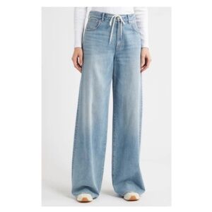 Madewell Superwide Leg Drawstring Jeans, Size 27